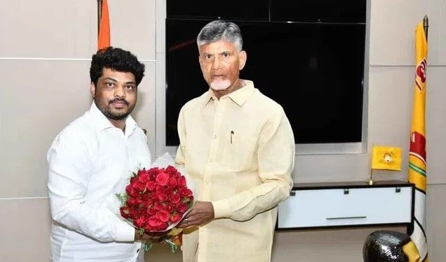 kidari Shravan Kumar meets chandrababu naidu