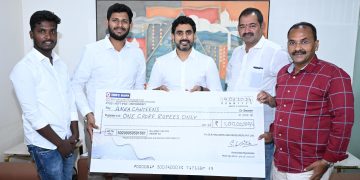 అన్న క్యాంటీన్‌కు శిష్ట్లా లోషిత్‌ రూ.కోటి విరాళం