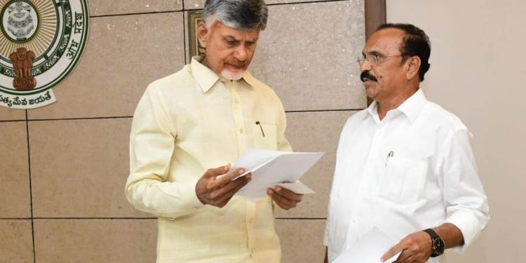 సీఎం చంద్రబాబును కలిసిన నూకసాని