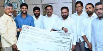 చంద్రబాబును కలిసిన క్రికెటర్‌ నితీష్‌