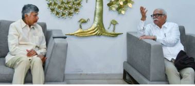 సీఎం చంద్రబాబు నివాసానికి గోవా గవర్నర్ అశోక్ గజపతిరాజు