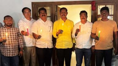 అమరావతి’ దీపాలు వెలిగించిన పల్లా