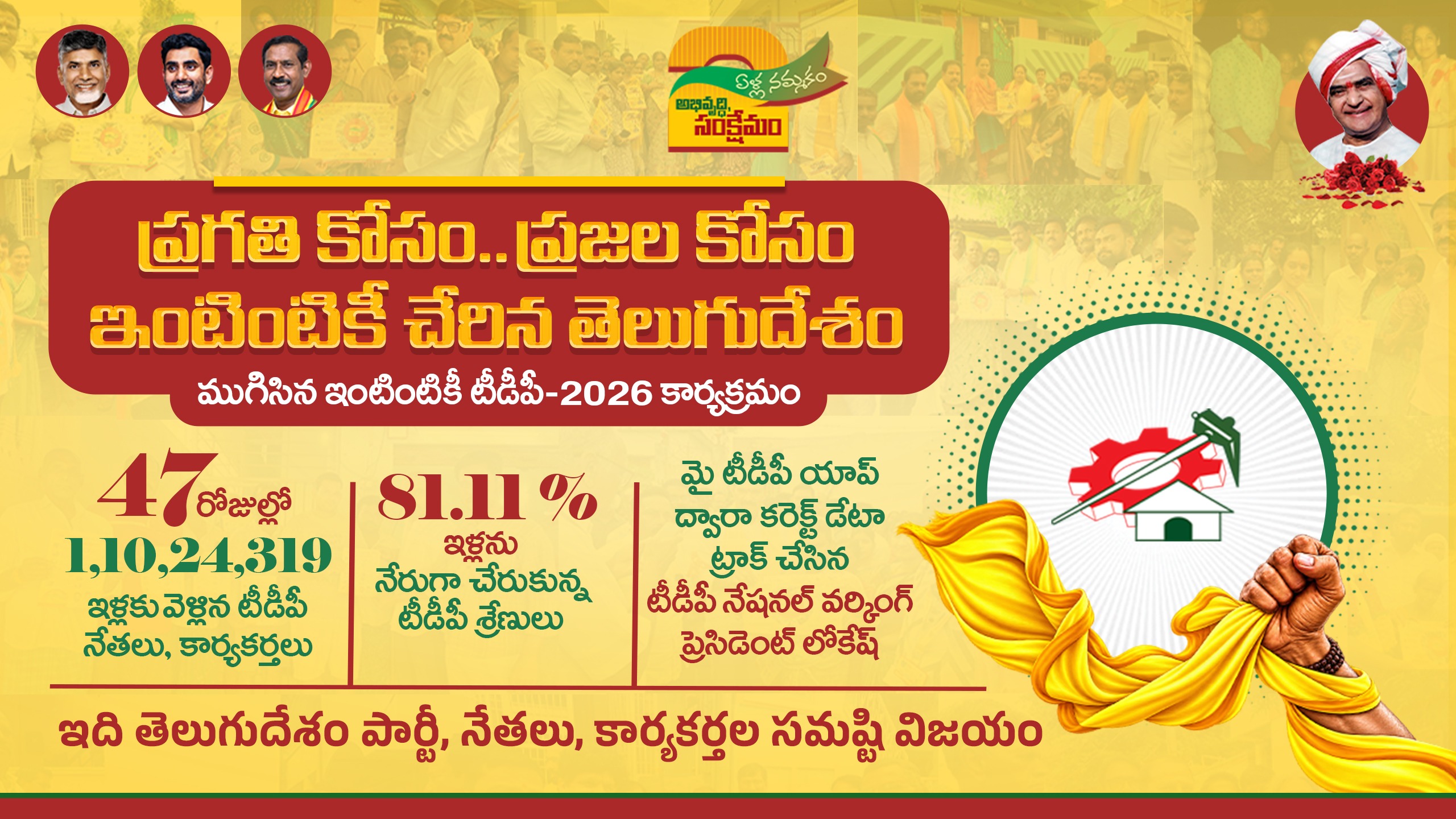 ముగిసిన ఇంటింటికీ టీడీపీ-2026 కార్యక్రమం